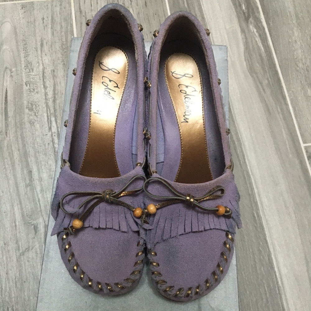 Lavender Sam Edelman moccasin wedges - 7.5